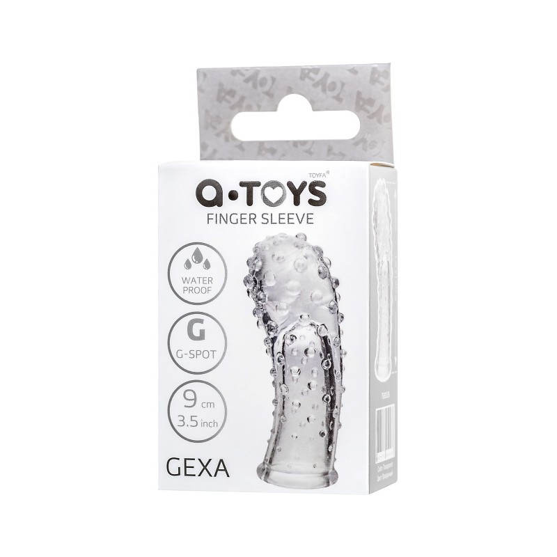 Насадка на палец A-Toys by TOYFA Gexa, ТРЕ, прозрачный, 9 см