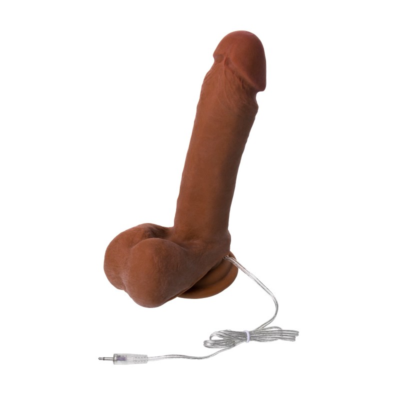 Реалистичный ротатор RealStick Elite Mulatto, коричневый, 16 см