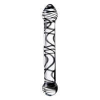 Двусторонний фаллоимитатор Sexus Glass, стекло, прозрачный, 20,5 см