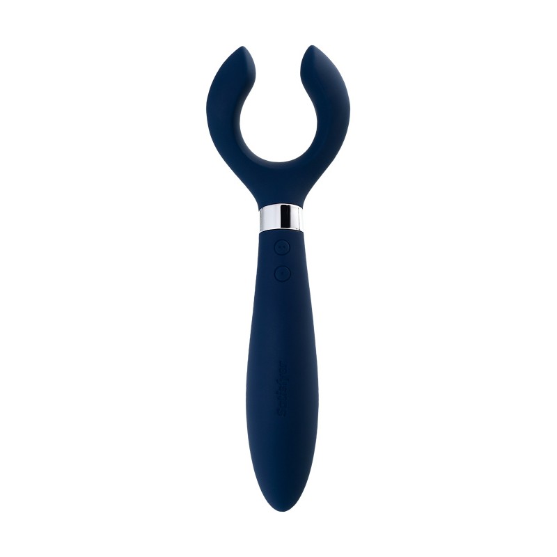 Многофункциональный стимулятор для пар Satisfyer Endless Fun, силикон, синий, 23,5 см.
