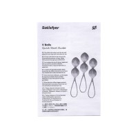 Набор вагинальных шариков Satisfyer Balls C03 Double, силикон, ассорти, Ø 3 см.