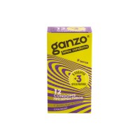 Презервативы Ganzo, sense, ультратонкие, латекс, 18 см, 5,2 см, 15 шт.