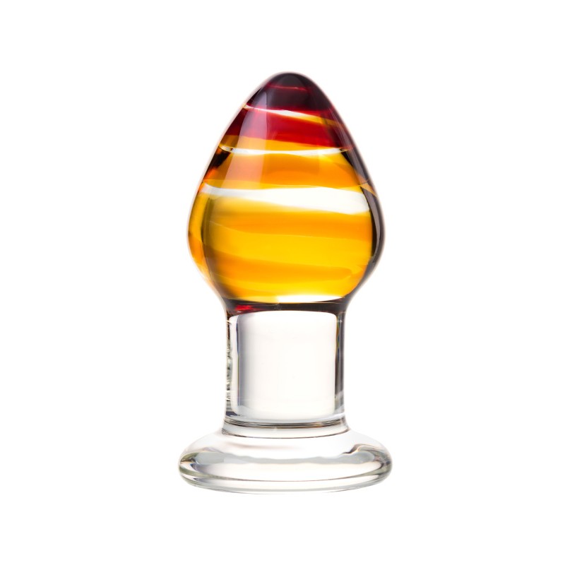 Анальная втулка Sexus Glass, стекло, прозрачная, 9 см, Ø 4 см