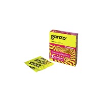 Презервативы Ganzo, extase, латекс, точечные, ребристые, анатомичные, 18 см, 5,2 см, 3 шт.