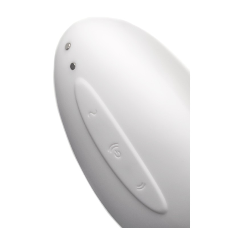 Вакуум-волновой стимулятор клитора с вибрацией Satisfyer Vulva Lover 2, силикон, белый, 11,9 см