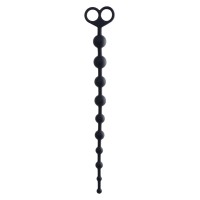 Анальные бусы TOYFA POPO Pleasure Cephei, водонепроницаемые, силикон, черные, 33,5 см, Ø 2,4 см