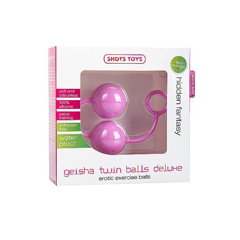Вагинальные шарики Geisha Twin Balls Deluxe розовые
