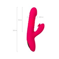 Виброкролик с функцией Up&Down JOS Seri, силикон, розовый, 22 см