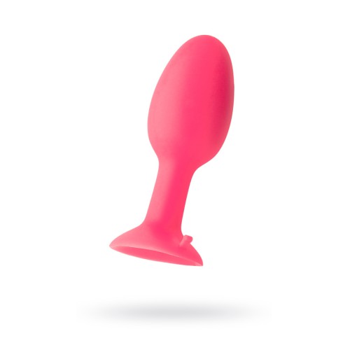 Анальная втулка POPO Pleasure by TOYFA, со стальным шариком внутри, силикон, розовая, 10,5 см