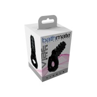Виброкольцо на пенис Bathmate Tickle, elastomex, черный, Ø5 см