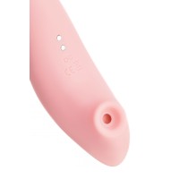 Вакуумный стимулятор Flovetta LILY, силикон, розовый, 13 см