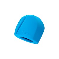 Насадка Magic Wand Genio для массажера Europe, силикон, синяя, 4.1 см