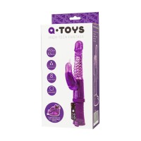 Вибратор с клиторальным стимулятором A-Toys by TOYFA High-Tech fantasy, TPR, фиолетовый, 24 см