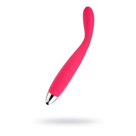 Вибратор Svakom Iris для клитора и точки G, силикон, розовый, 18 см