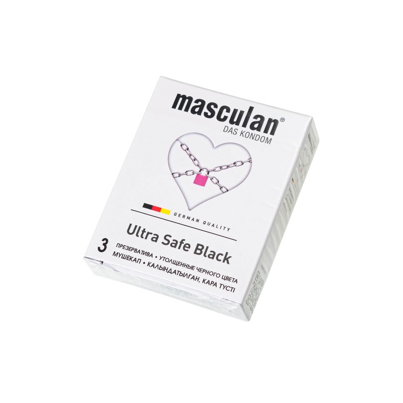 Презервативы Masculan, ultra 4, ультрапрочные, 19 см, 5,3 см, 3 шт. (Ultra Safe №3)