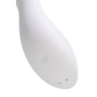 Вакуумный стимулятор клитора с вибрацией Satisfyer Curvy Trinity 5 Connect App, белый, 16,5 см