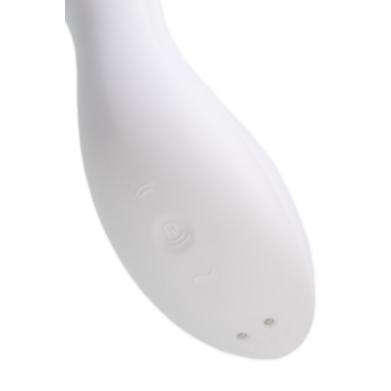 Вакуумный стимулятор клитора с вибрацией Satisfyer Curvy Trinity 5 Connect App, белый, 16,5 см