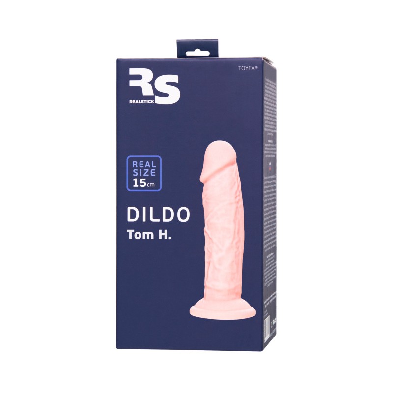 Изображение RealStick Silicone by TOYFA Фаллоимитатор RealStick Silicone Tom H, сайлекспан, телесный, 15 см