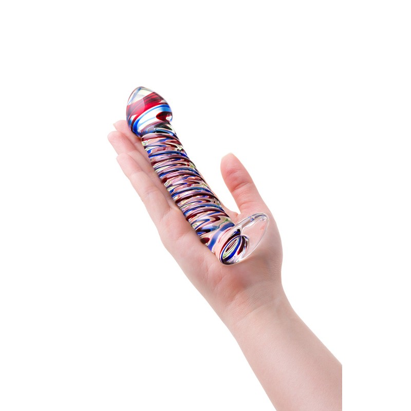 Нереалистичный фаллоимитатор Sexus Glass, стекло, прозрачный, 16,5 см