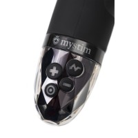 Вибратор Mystim Right on Ron с электростимуляцией, силикон, черный, 16,5 см