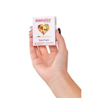 Презервативы Masculan, ultra 1, тутти-фрутти, 19 см, 5,3 см, 3 шт.