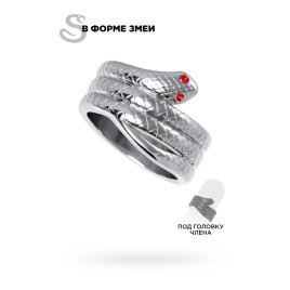 Кольцо под головку пениса Metal by Toyfa, металл, серебристое, Ø 3см