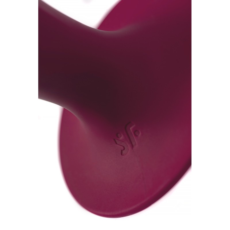 Фаллоимитатор Satisfyer Double Ball-R, силикон, красный, 18 см