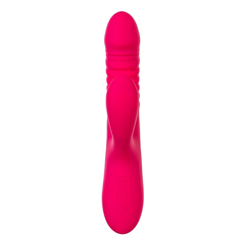 Виброкролик с функцией Up&Down JOS Seri, силикон, розовый, 22 см