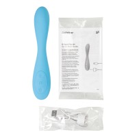 Стимулятор точки G с фиксацией формы Satisfyer G-Spot Flex 4+ Connect App, голубой, 19,5 см
