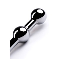 Крюк анальный с двумя шарами Metal by TOYFA, металл, серебряный, 41 см