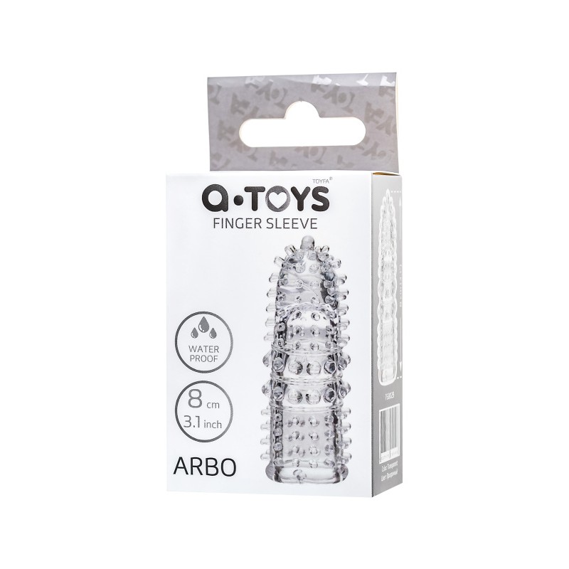 Насадка на палец A-Toys Arbo, ТРЕ, прозрачный, 8 см
