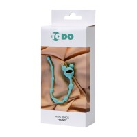 Анальная цепочка ToDo by Toyfa Froggy, силикон, голубая, 27,4 см, Ø 1,4 см