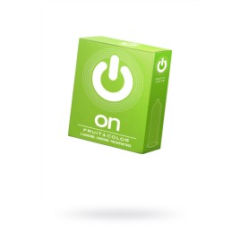 Презервативы "ON)" Fruit & Color №3 - цветные/ароматизированные (ширина 54mm)