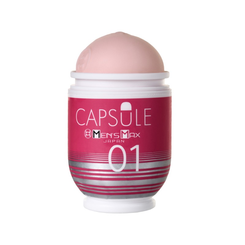 Мастурбатор нереалистичный MensMax CAPSULE 01 Dandara, TPE, розовый, 8 см