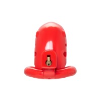 Пояс верности мужской Black&Red by TOYFA, ABS пластик, красный, 10 см