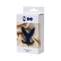Расширяющая анальная втулка ToDo by Toyfa Bloom, силикон, синяя, 9,5 см, Ø 7 см