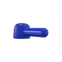 Насадка  для массажера Magic Wand, прямая,TPR, синий, 16 см