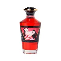 Масло массажное для тела Shunga «Пылающая вишня» (Blazing Cherry), разогревающее, 100 мл.