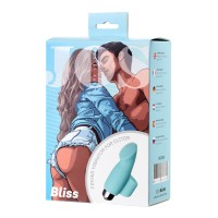 Вибронасадка на палец для клиторальной стимуляции JOS BLISS, силикон, голубая, 9 см