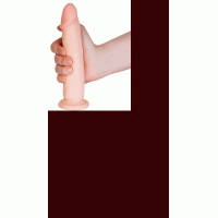 Реалистичный вибратор RealStick Elite Vibro, TPR, телесный, 7 режимов вибрации, 18 см
