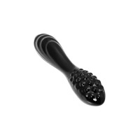 Двусторонний фаллоимитатор Satisfyer Dazzling Crystal 1, стекло, черный, 18,5 см
