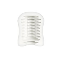 Мастурбатор Mystim MasturbaTIN Ribbed Ritay, TPE, белый, 4,5 см