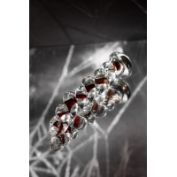 Нереалистичный фаллоимитатор Sexus Glass, стекло, прозрачный, 18 см