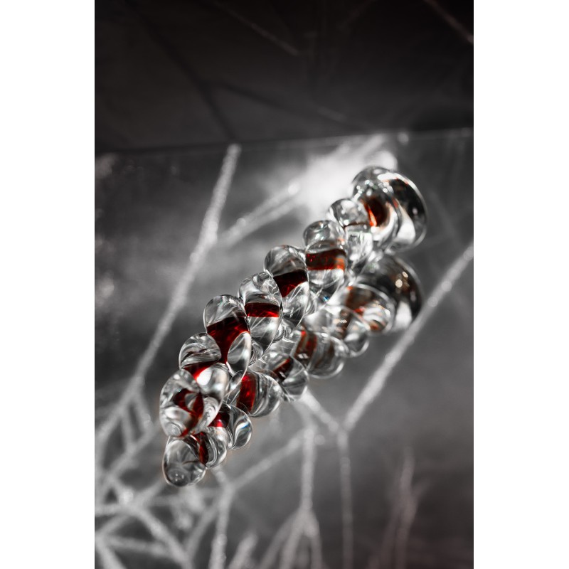 Нереалистичный фаллоимитатор Sexus Glass, стекло, прозрачный, 18 см
