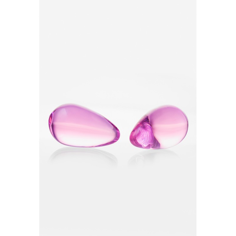 Вагинальные шарики Sexus Glass, стекло, розовые, Ø 2,7 см