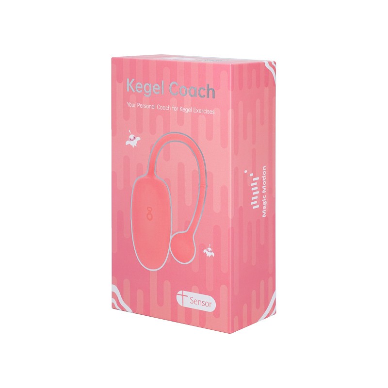Тренажёр Кегеля Magic Motion COACH, силикон,розовый, 19 см
