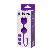 Вагинальные шарики A-Toys by TOYFA Meeko, силикон, фиолетовые, 16,4 см, Ø 2,7 см
