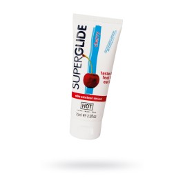 Съедобная смазка на водной основе HOT Superglide для орального секса со вкусом вишни, 75 мл