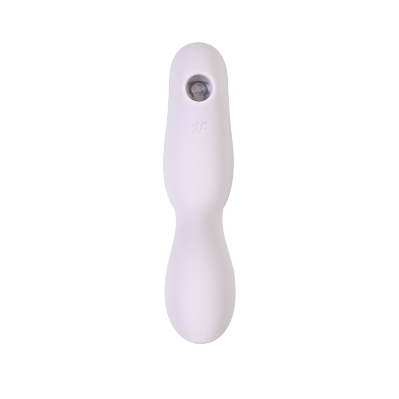 Вакуумный стимулятор клитора с вибрацией Satisfyer Curvy Trinity 2, сиреневый, 17,4 см
