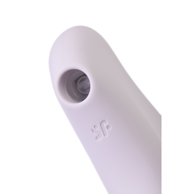 Вакуумный стимулятор клитора с вибрацией Satisfyer Curvy Trinity 2, сиреневый, 17,4 см